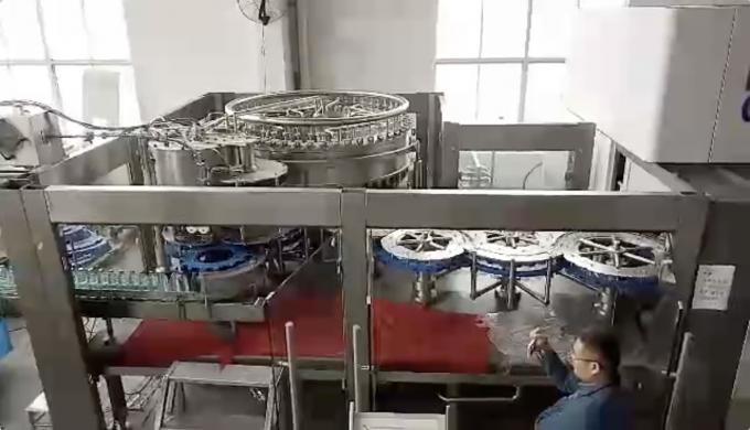 Complete Drinking Water Production Line Automatic 3 In 1 Cleaning Filling Capping