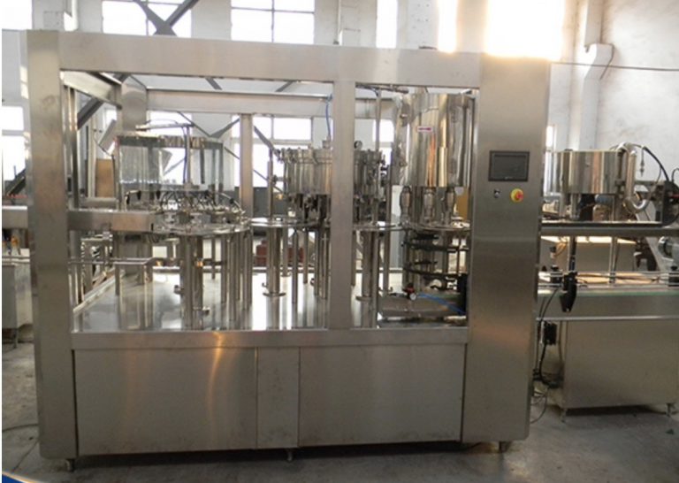 bottling machinery - automatic bottle rinsing filling and 