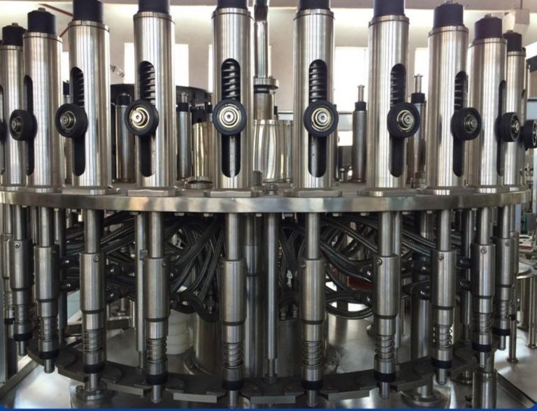 bottling machinery - automatic bottle rinsing filling and 
