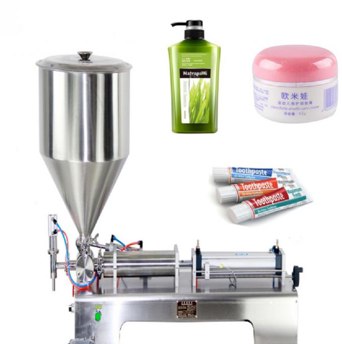 Small Manual  Cosmetic Cream Filling Machine / Cosmetic Jar Filling Machine For Toothpaste,Shampoo