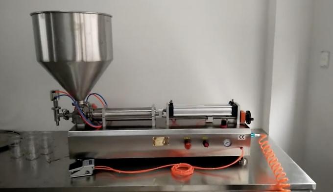 CE Certificated Semi-Automatic 50 Pcs / Min Horizontal Pneumatic Paste Cosmetic Cream Filling Machine/ Cosmetic Fillers