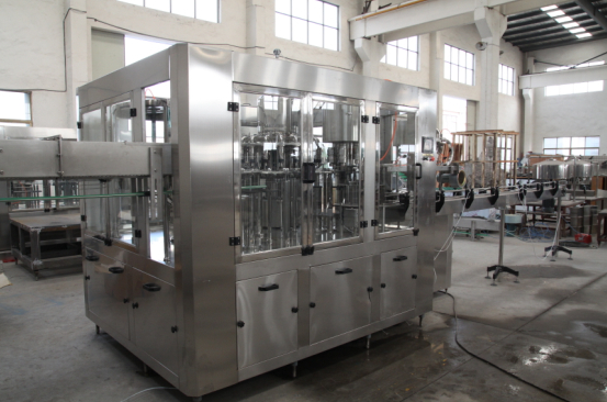 10000BPH Soft Drinks Production Line Glass /Pet Round Bottle Gas Water Filling Machine 