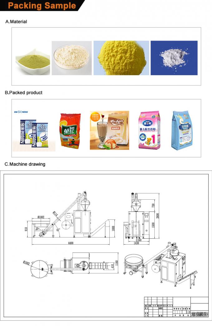 Automatic ginger juice bag pouch powder packing machine