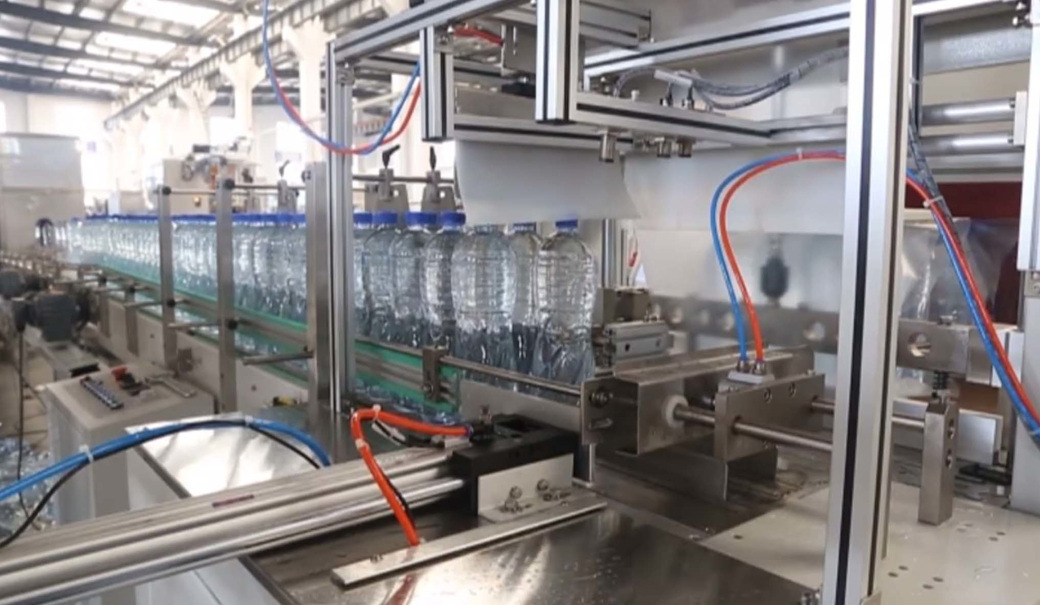automatic bottle washing, filling and capping line