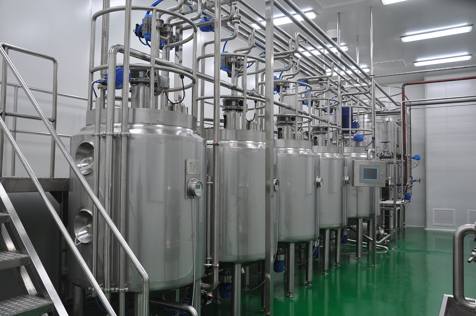 10000 LPH Automatic UHT Milk Production Line , UHT Milk Processing Plant For Ice Cream