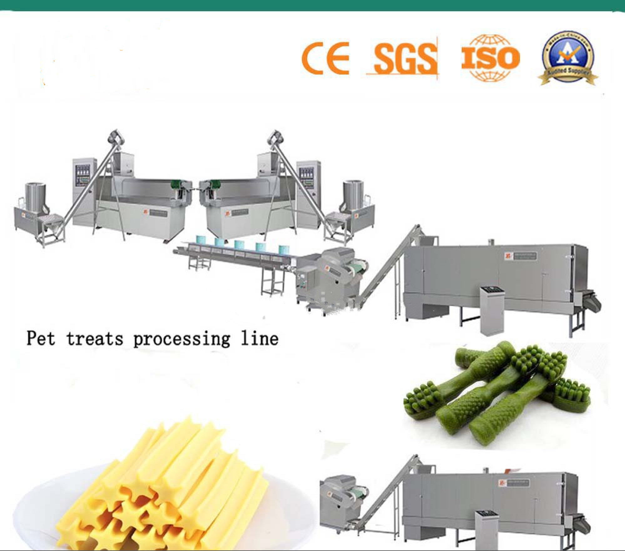 Commercial Automatic Biscuit Making Plant Stick And Bone﻿ Shape With Starch