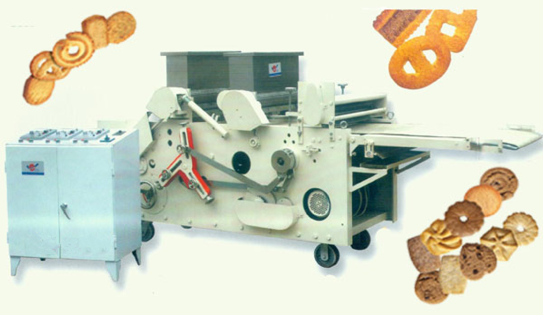 100 kg / H  – 250KG / H Biscuit / Cookie Production Line For Snack Food IOS9001 Certificated