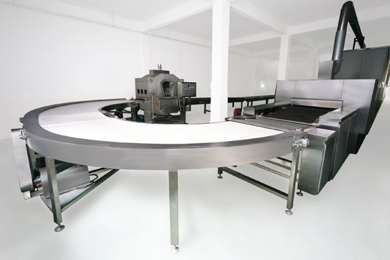 Small Hot Wafers Cookie Production Line , Chocolate Filling Snack Production Line