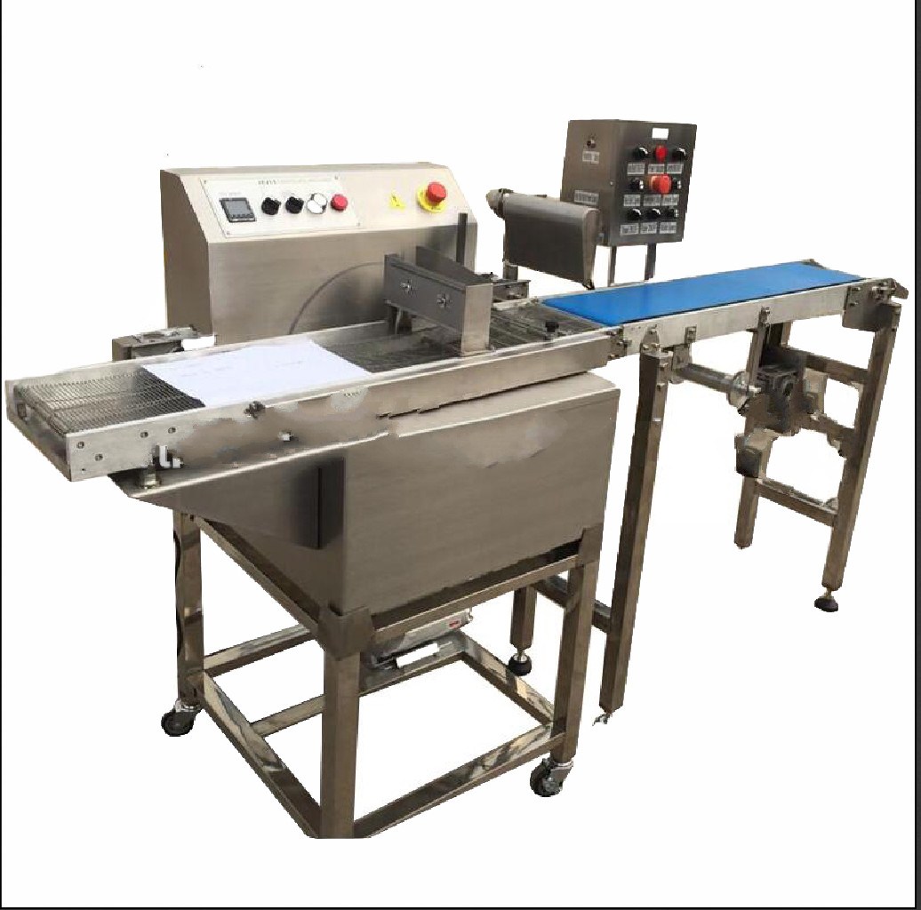 Food Grade Snack Food Making Machine , Chocolate Coating Machine Fully Automatic