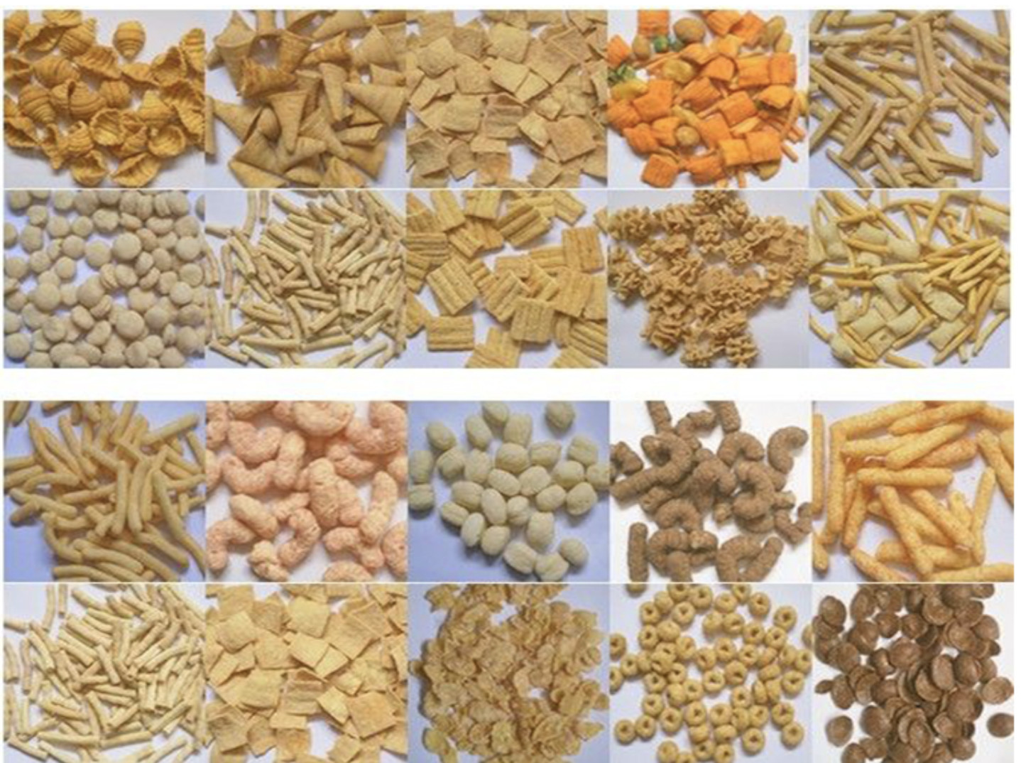 Chocolate Filled Cereal Snack Food Processing Equipment For Different Shape