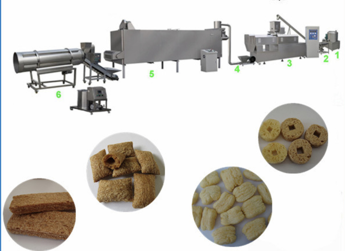 Puffed Chocolate Filling Snack Food Production Line With Self Cleaning System