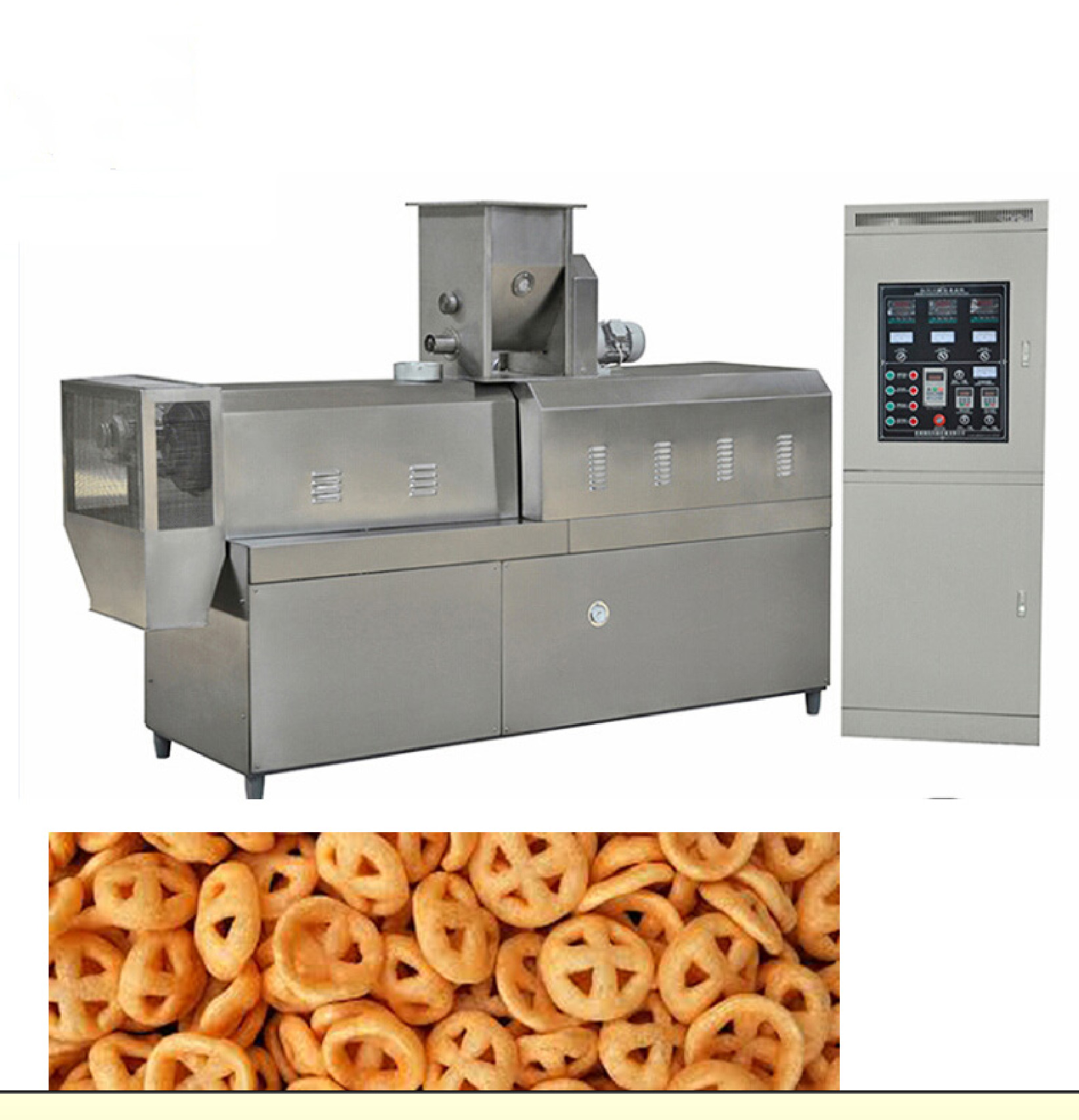 High Efficiency Snack Food Production Line / Corn Snacks Making Machine