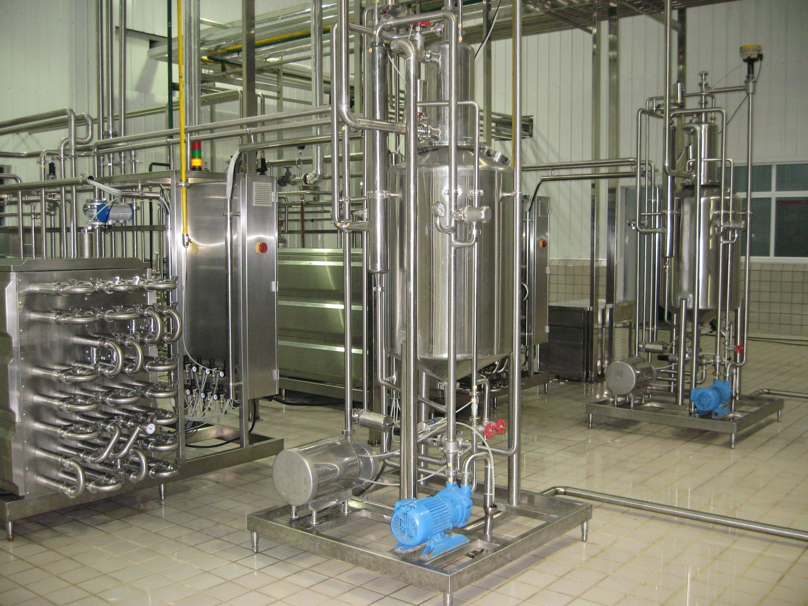 10000 LPH Automatic UHT Milk Production Line , UHT Milk Processing Plant For Ice Cream