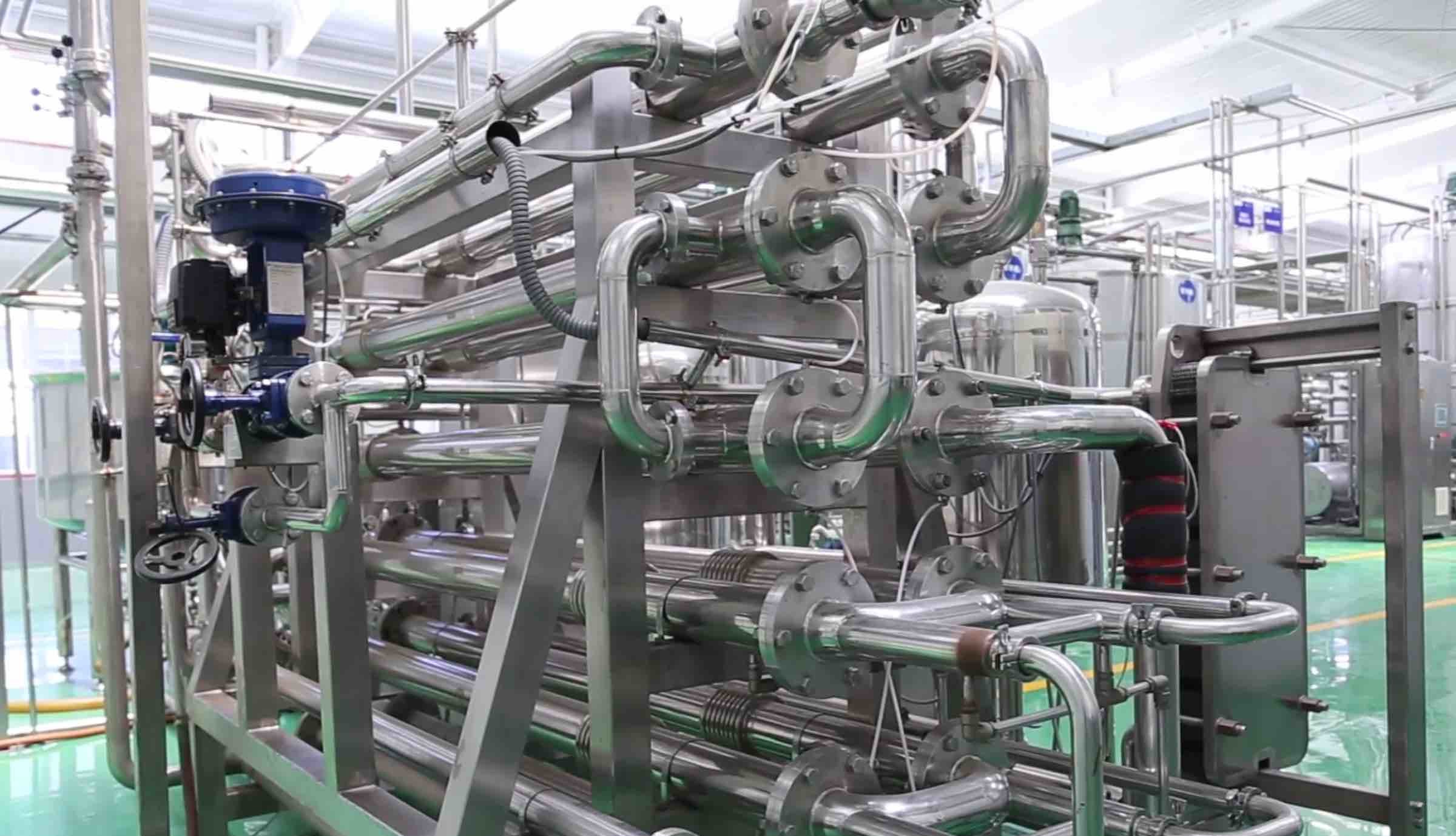 2 – 5 T / Hour Capacity UHT Milk Processing Line High Temperature Sterilization