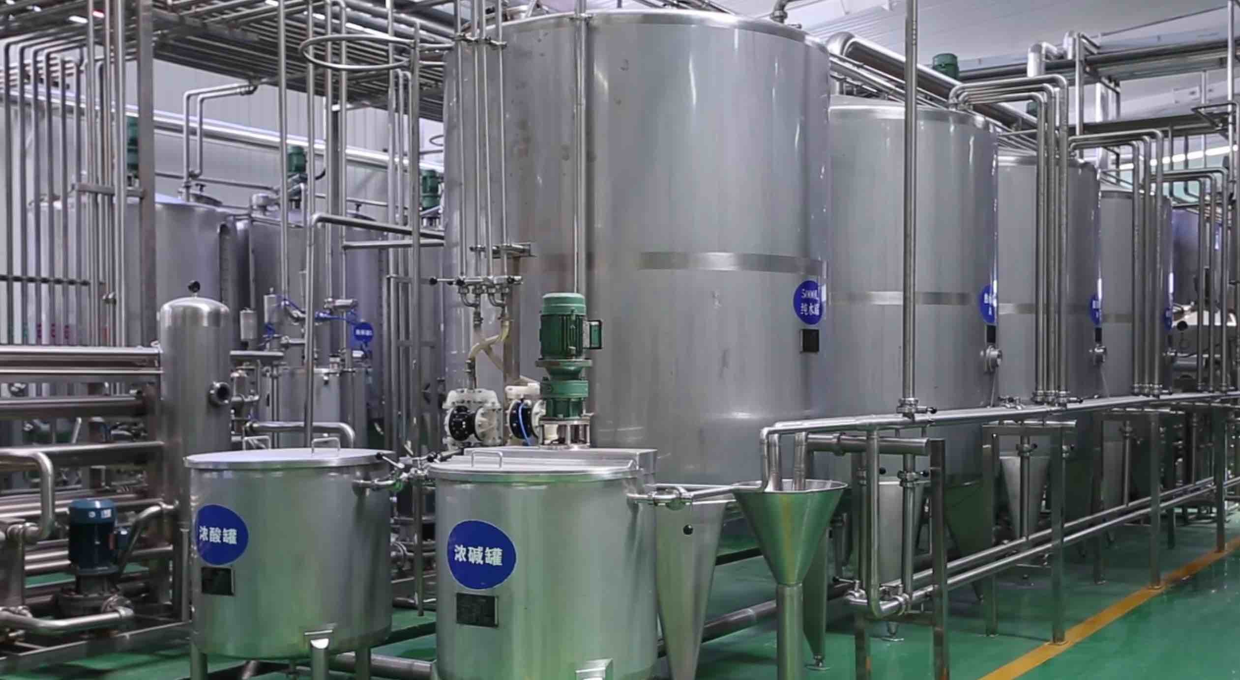 High Automatic Fresh Milk Powder Production Line With Bottle Filling Machine