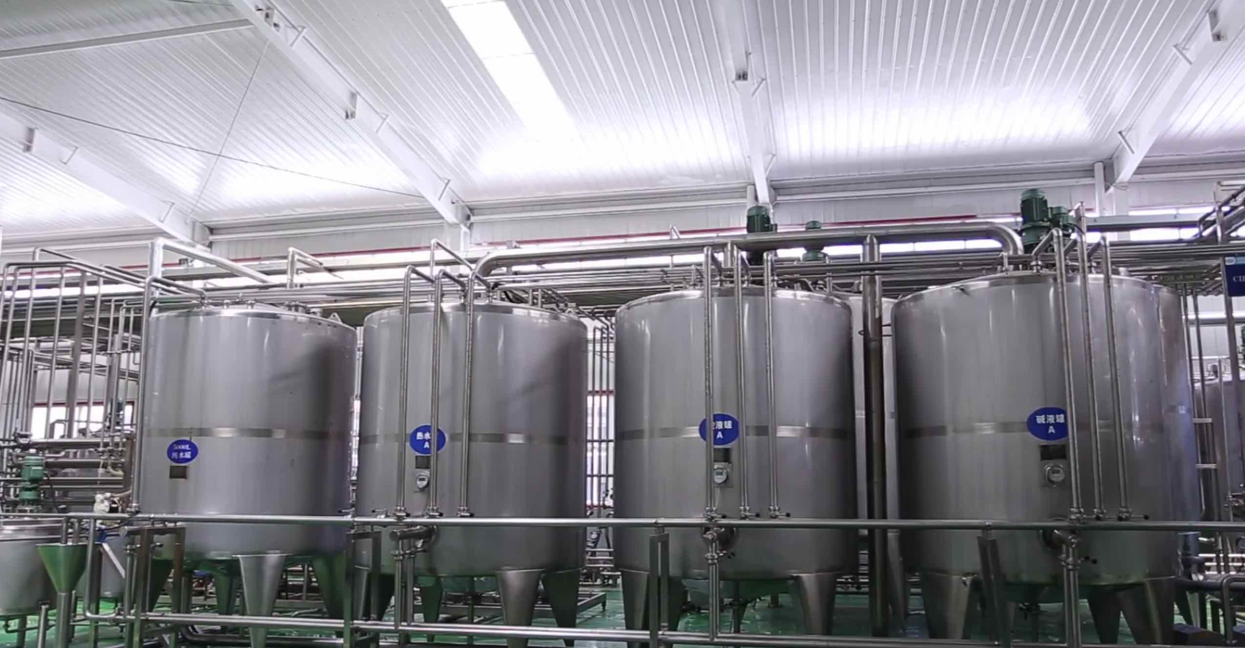 High Automatic Fresh Milk Powder Production Line With Bottle Filling Machine