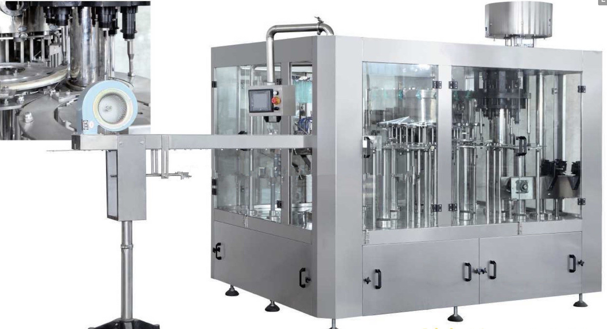 Full Automatic PET / Glass Bottle Production Line , Carbonated Beverage Filling Machine