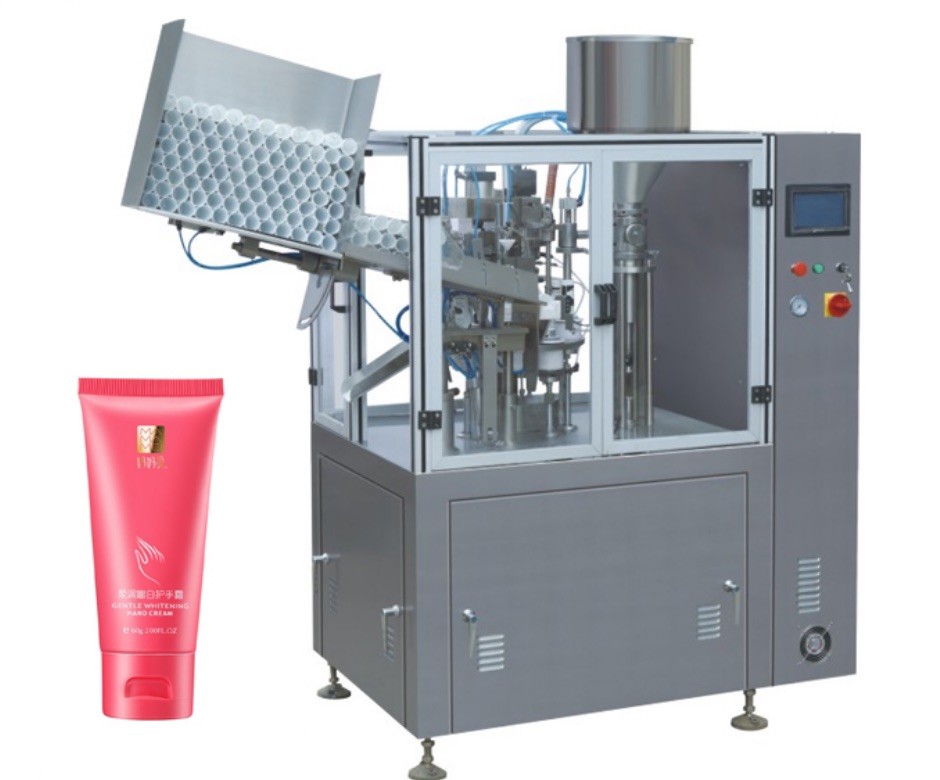 Small Capacity Cosmetic Filling Machine Plastic / Aluminum Tube Filling And Sealing Machine