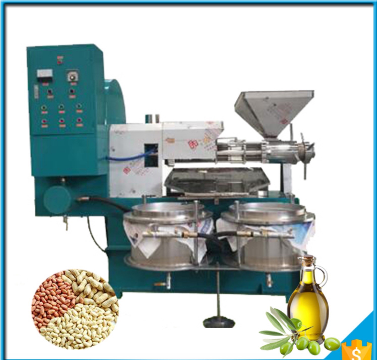 Stainless Steel Edible Oil Production Line Automatic Olive Oil Press Machine