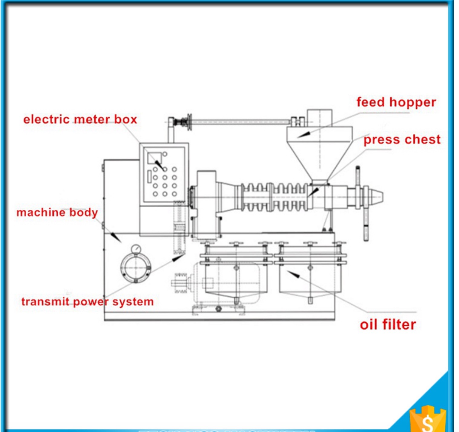 Stainless Steel Edible Oil Production Line Automatic Olive Oil Press Machine