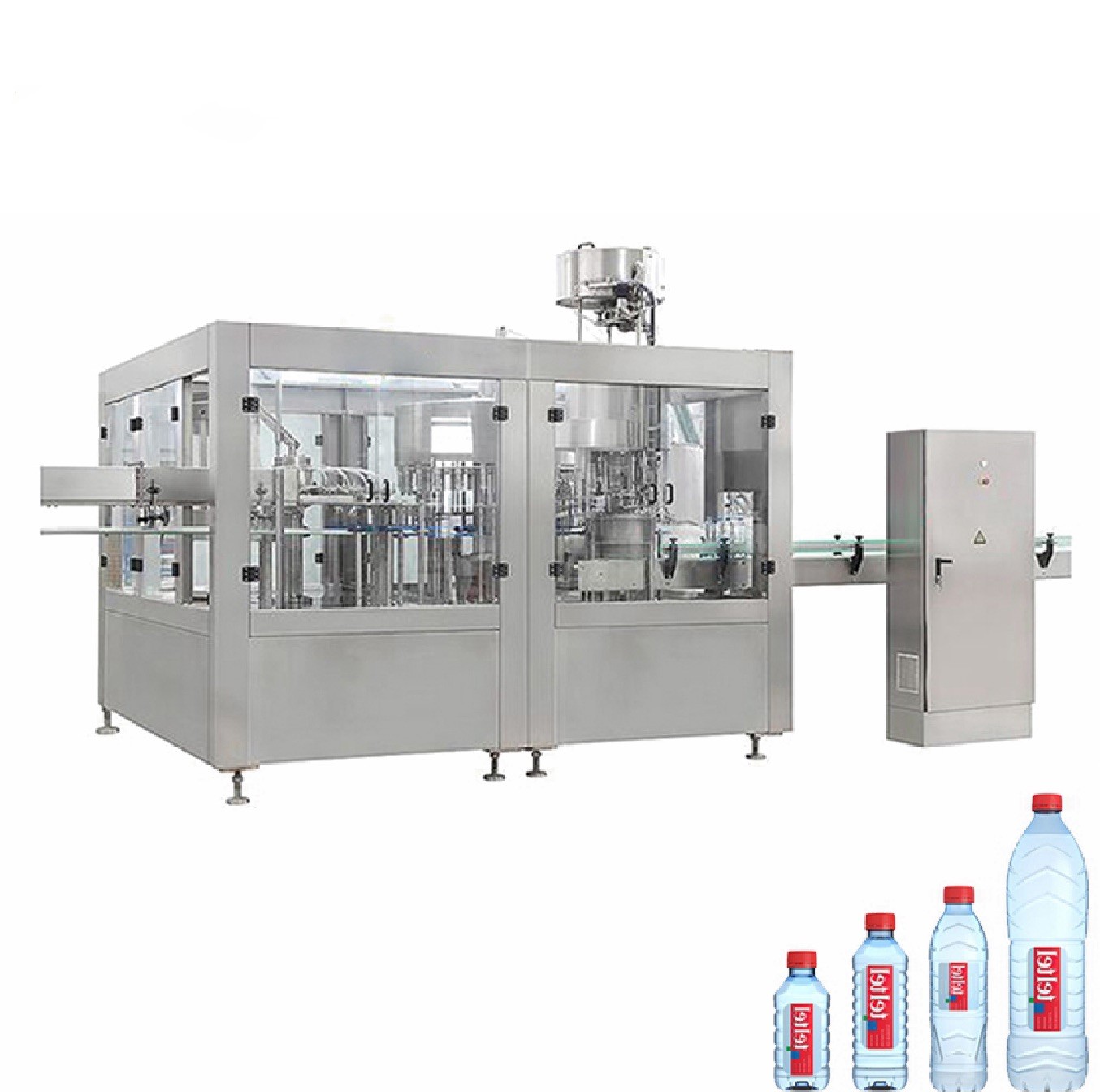 Round Square PET Bottle Filling Machine , 3000-6000 BPH Beverage Filling Equipment